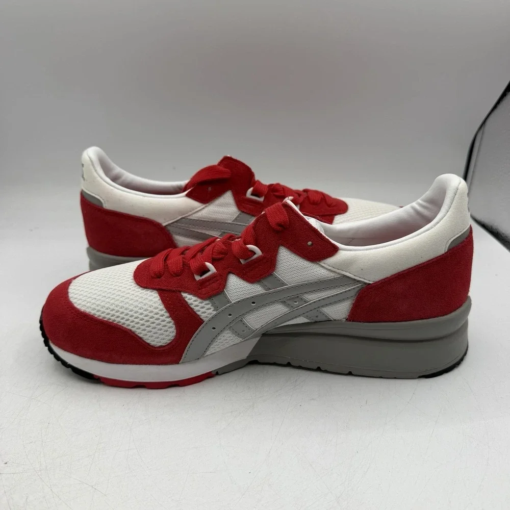 Asics Gel Epirus Shoes Mens Sz 9.5 White/Light Grey/Red Sneakers H413N 0113